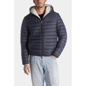 NWT Save The Duck Men's Nathan Faux Fur Lined Hoody Puffer XL